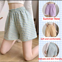 Short de pyjama taille haute pour femme, pantalon amincissant à jambes larges, pantalon de sport décontracté, short d'été pour la maison 1